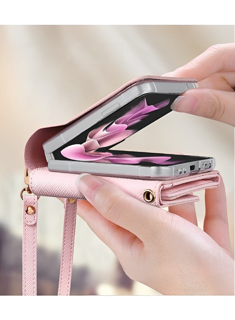 REOCLE Phone Case for Samsung Galaxy Z Flip 3 4 Full-Body Protective Case Anti-Scratch Shockproof Case for Samsung Galaxy Z Flip 3 4 - Image 5