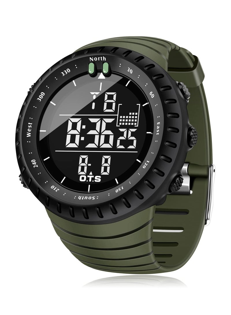 Y&D Men's Digital Sports Watch - Waterproof Tactical with LED Backlight Perfect for Outdoor and Indoor  - Image 1