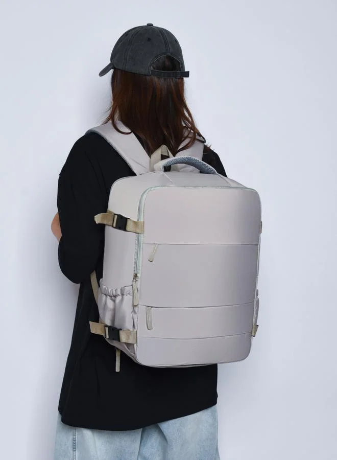 Take Two Grey Travel Backpack with Shoe Compartment