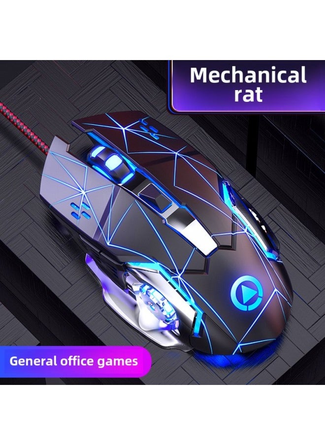 Generic - G15 Mechanical Mouse Wired Mute Gaming E-sports Home Office Desktop Laptop Universal USB-Color:G15 Ivory White-high Version -Interface:Official Standard - Image 1