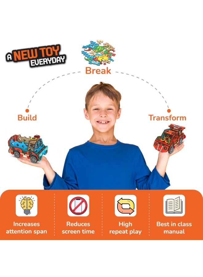 Smartivity Spin-n-Go Kit DIY STEM Educational Toy Kit for Kids | Wooden Learning Toy | Build & Play | Gift for Boys & Girls - Image 2