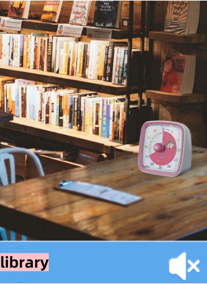 Generic - Timer 60 Minutes Visual Timer Desk Countdown Clock for Kids and Adults, Kitchen Timer Cooking Pomodoro Technique Timer Productivity, Time Management Tool for Teaching Classroom - Image 1
