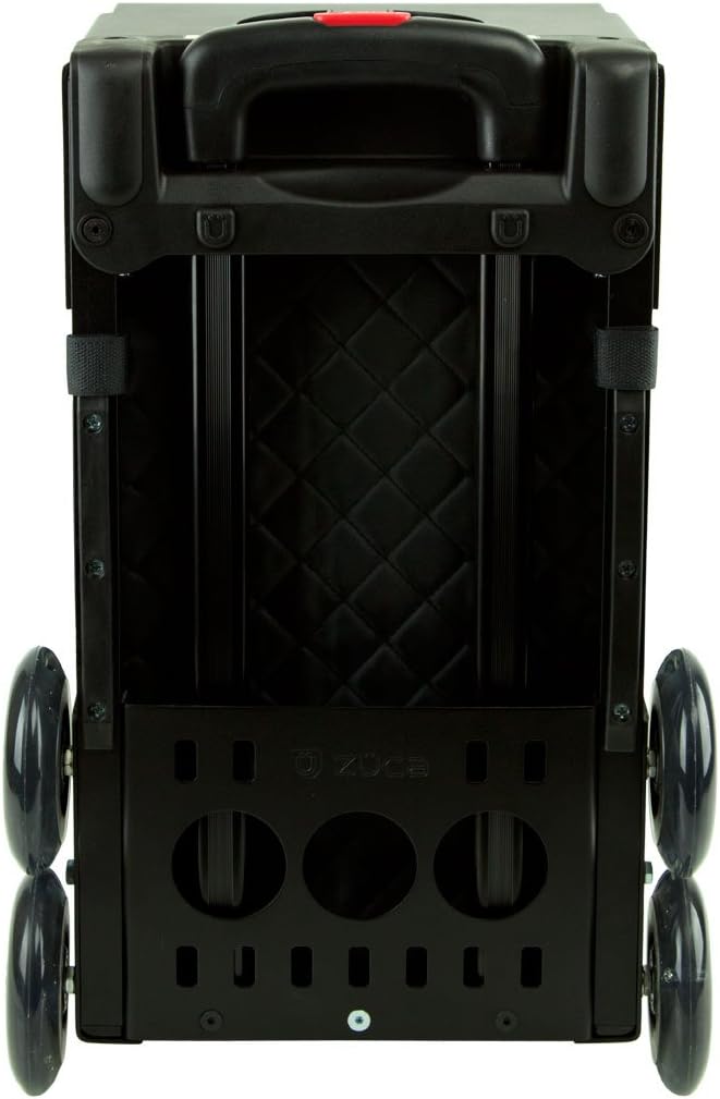 Zuca Mystic Sport Insert Bag Quilted Black wRhinestones with Black NonFlashingWheels Sport Frame - Image 4