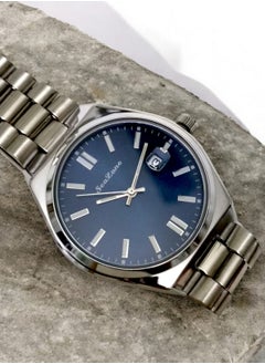 Seazone Men's Stainless Steel Analog Quartz Date Display Watch Easy to Read Fashion Design Waterproof Luxury Classic Big Face Wrist Watch  - Image 2