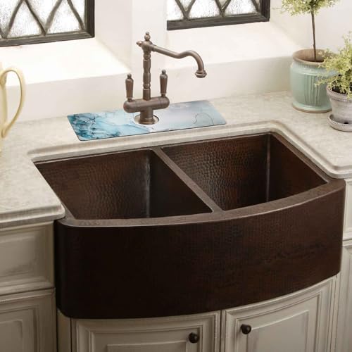 aquoechd Sink Faucet Absorbing Mat, 2 Pack Drying Mat Around Faucet Sink Splash Guard Behind Faucet Sinkmat For Kitchen Bathroom Island Rv 15 * 5.5 Inch (38 * 14 cm) - Image 3