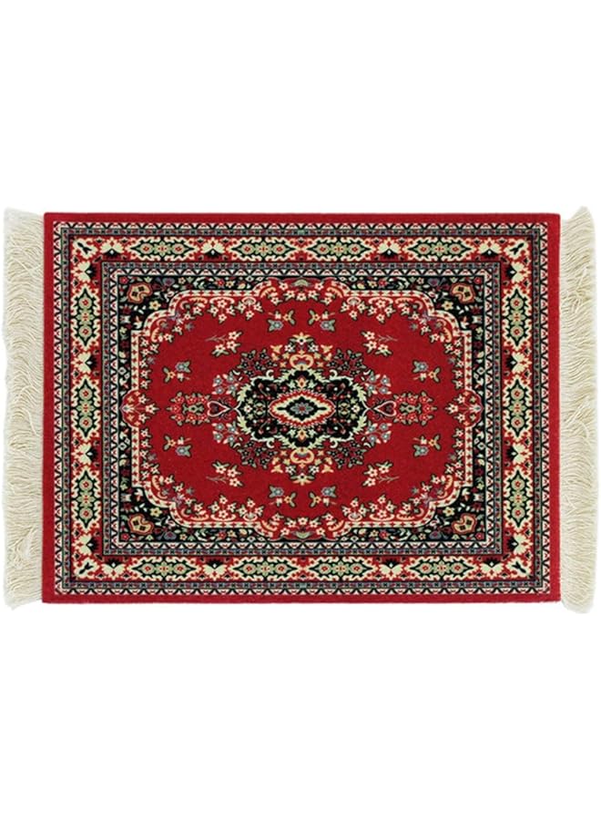 إيروريكس وسادات ماوس لاسلكية على شكل سجادة فارسية شرقية، وسادة ماوس كمبيوتر لتزيين الطاولة، متعددة الألوان - Image 1