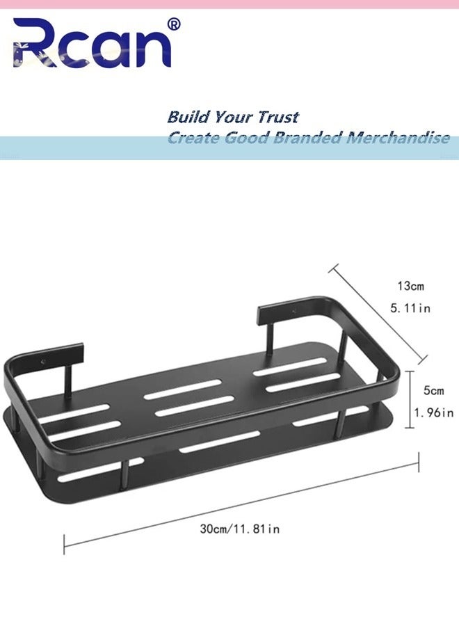Rcan 2 Pack Bathroom Storage Rack, Without Drilling Self Adhesive, Multipurpose Storage Organizer, Wall Mounted Bathroom Shower Shelf, Bathroom Shower Baskets, for Bathroom Kitchen - Image 4