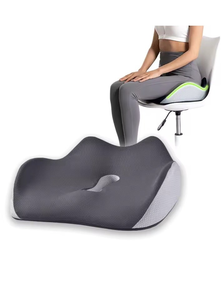 Loquat Medical Memory Foam Seat Cushion For Lower Back And Spine Support And Spine And Relieve Hemorrhoid Pain - Image 1