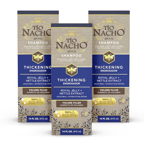 Tio Nacho Thickening Shampoo for Thinning Hair for Women & Men with Royal Jelly & Nettle Extract – Volumizing Hair Loss Shampoo for Fine Hair, Paraben Free, 14 fl oz (3 Pack) - Image 1