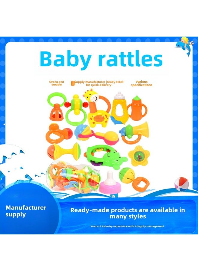 Baby Rattle Bed Bell Bulk Item Baby Rattle Newborn Baby Early Education Educational Rattle Toy-Color: Giraffe Pinching  - Image 2