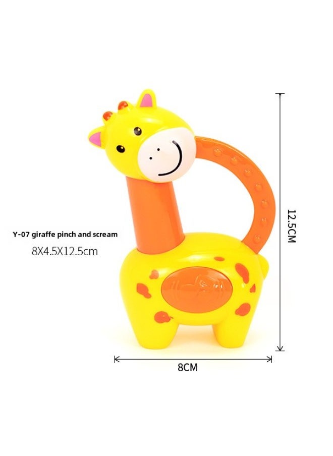 Baby Rattle Bed Bell Bulk Item Baby Rattle Newborn Baby Early Education Educational Rattle Toy-Color: Giraffe Pinching  - Image 1