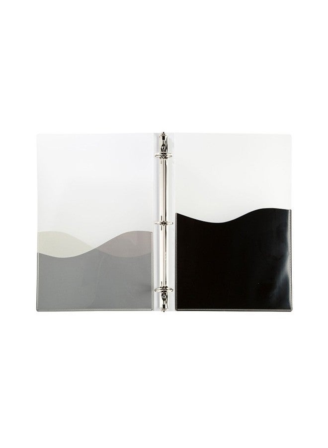 filexec Products Wave, 3-Ring Binder, 2" Capacity, 3-Interior Pockets, Assorted Pack of 4 (50644-6449) - Image 5