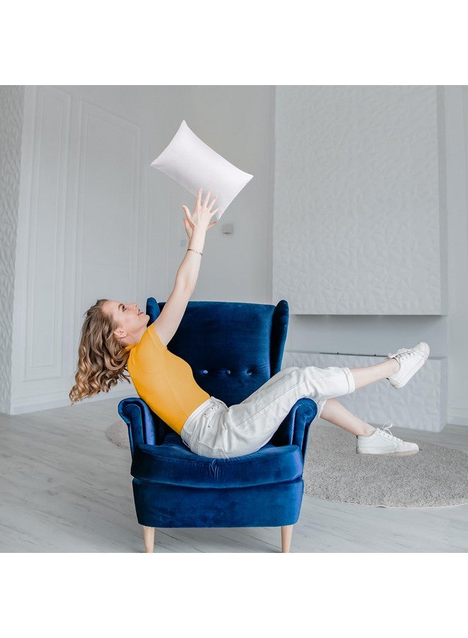 Utopia Bedding Throw Pillows, Indoor Decorative Pillow Insert for Sofa, Bed and Couch (White, 12x20 (2 Pack)) - Image 2