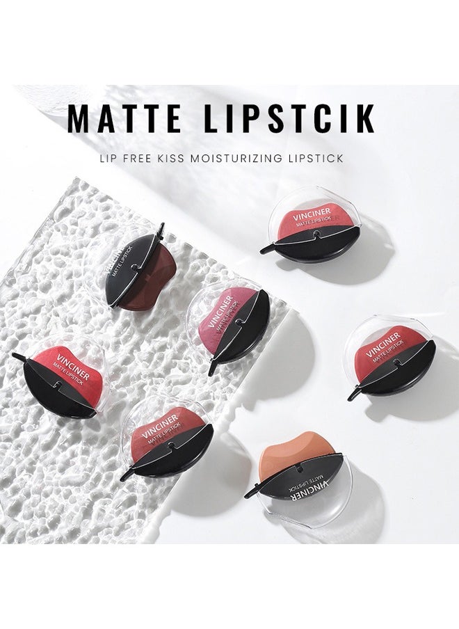 VINCINER - Lazy Velvet Matte Lipstick-Lip shaped lipstick,easy to apply,long-lasting and non-fading matte effect matte lipstick (Red) #03 - Image 1