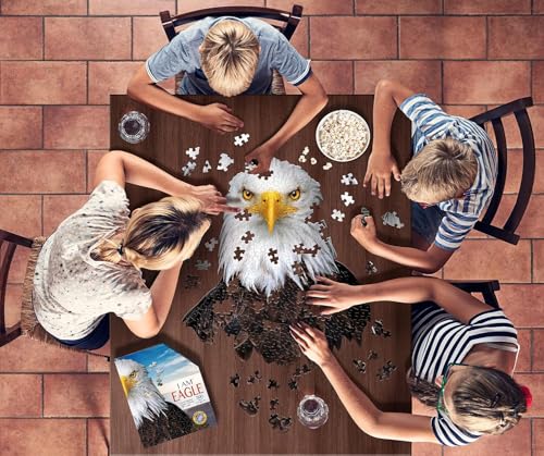Madd Capp Puzzles I AM Eagle 300 Pieces Animal Shaped Jigsaw Puzzle - Image 5