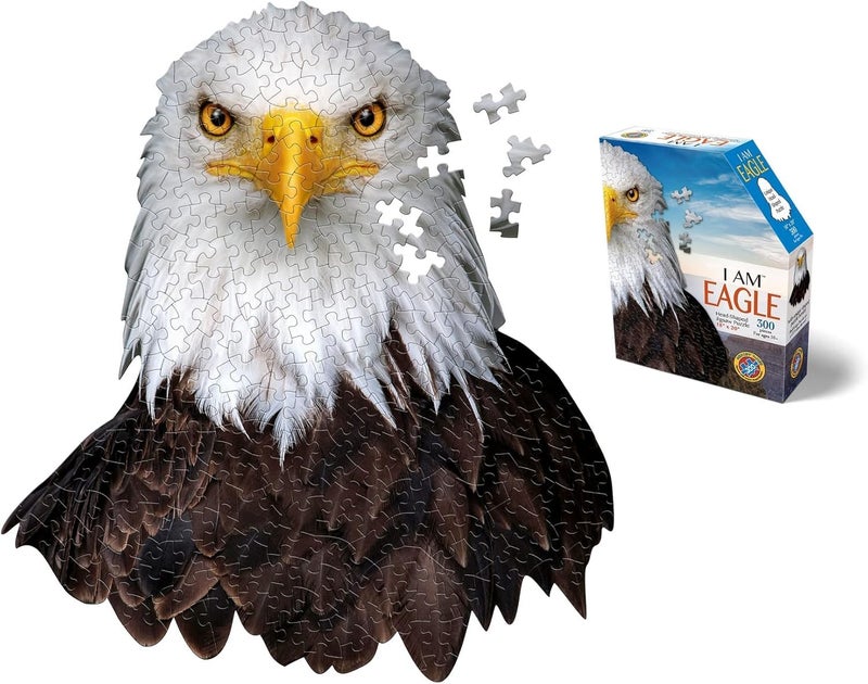 Madd Capp Puzzles I AM Eagle 300 Pieces Animal Shaped Jigsaw Puzzle - Image 3