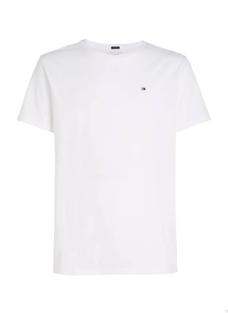 TOMMY HILFIGER Men's Organic Cotton T-Shirt Lounge, White