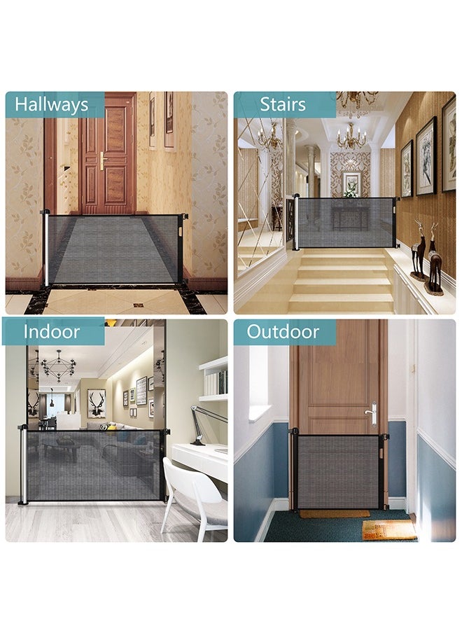 OASIS DESERT Pet And Children's Telescopic Safety Door Railings And Staircase Protection Door Railings Can Be Used Dual-Purpose Without Drilling/Drilling (150cm*89cm)  - Image 5