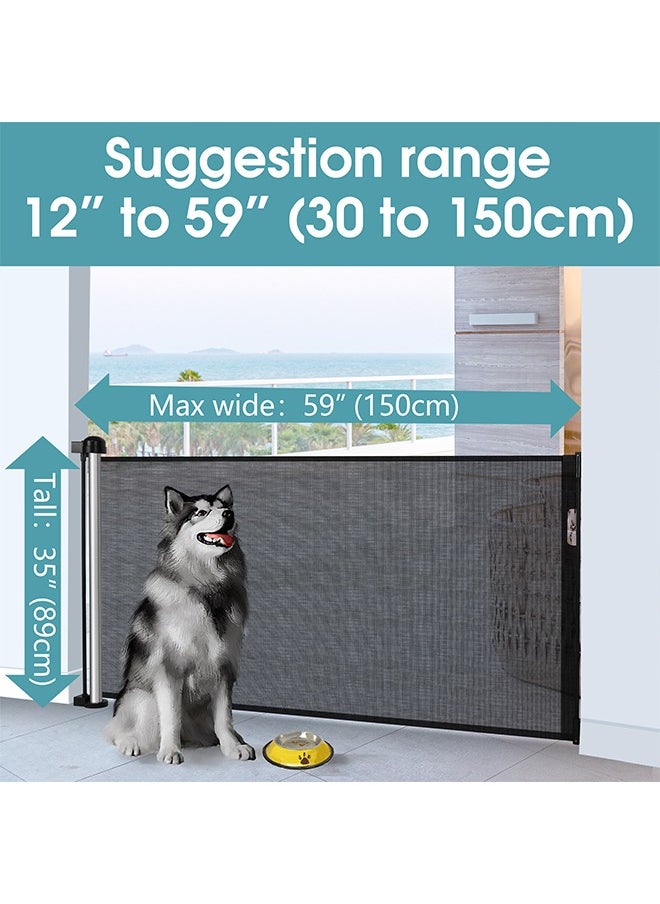 OASIS DESERT Pet And Children's Telescopic Safety Door Railings And Staircase Protection Door Railings Can Be Used Dual-Purpose Without Drilling/Drilling (150cm*89cm)  - Image 2