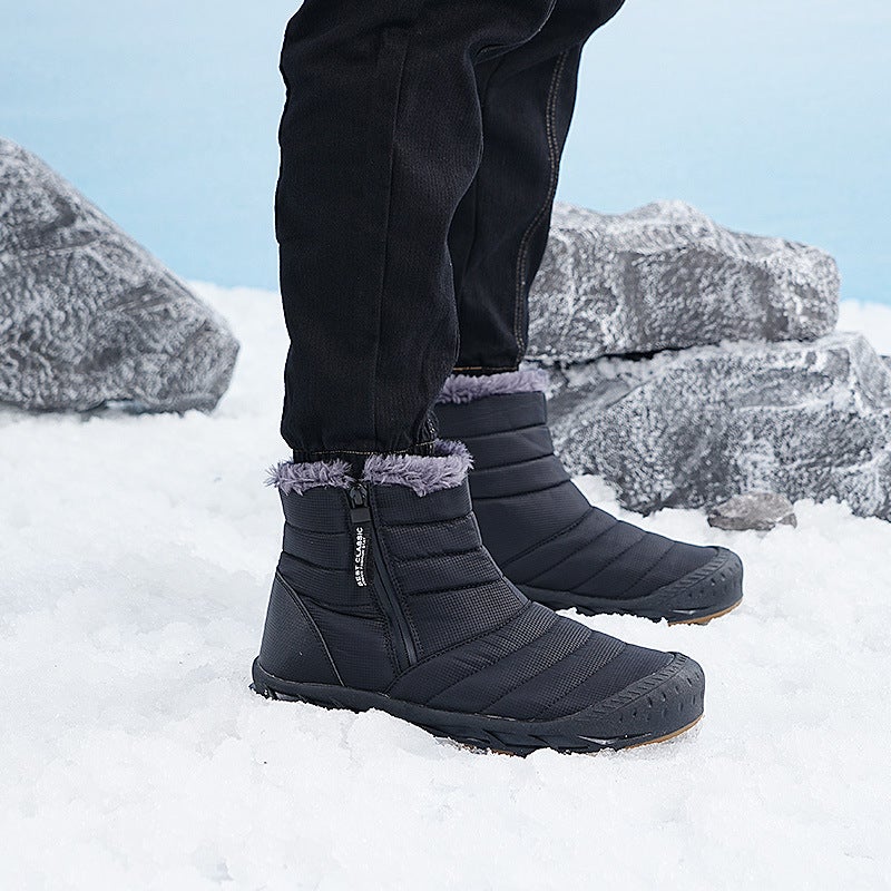 High-Top Snow Boots New Outdoor Sports Leisure Hiking Boots Non-Slip Velvet Warm Waterproof Cotton Shoes - Image 2