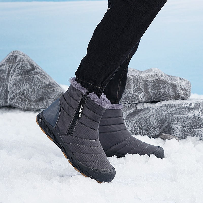 High-Top Snow Boots New Outdoor Sports Leisure Hiking Boots Non-Slip Velvet Warm Waterproof Cotton Shoes - Image 4