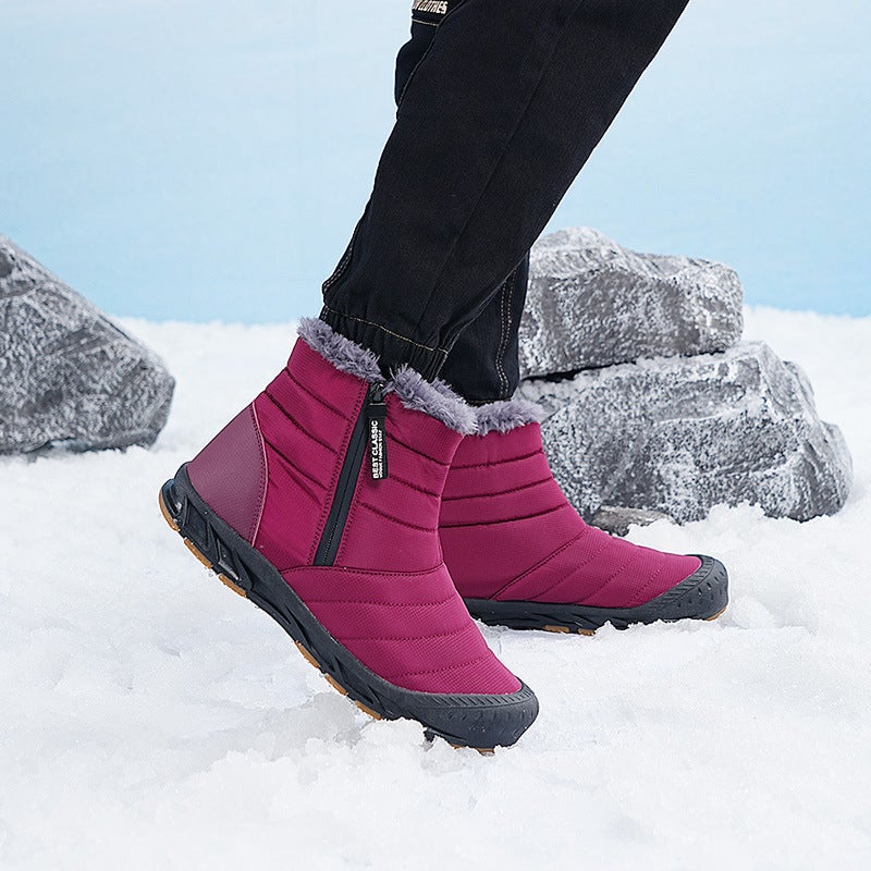 High-Top Snow Boots New Outdoor Sports Leisure Hiking Boots Non-Slip Velvet Warm Waterproof Cotton Shoes - Image 5