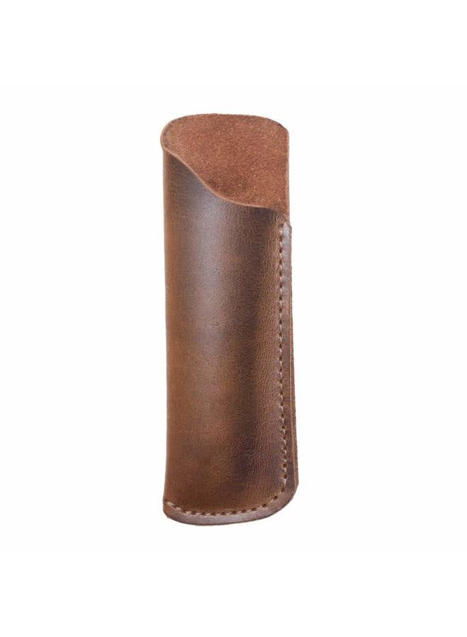 Hide & Drink , Rustic Comb Case (Comb NOT Included), Protector Holster, Stylish Sleeve, Personal Care, Barber Accessories, Full Grain Leather, Handmade, Bourbon Brown - Image 5