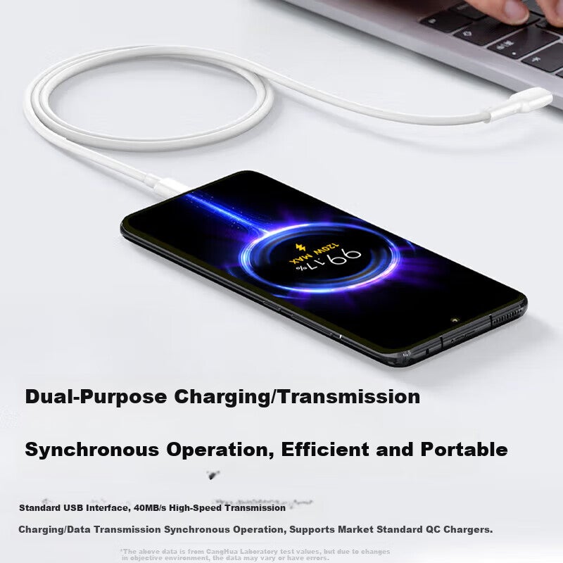 JD Jing Zao CangHua Compatible with Xiaomi Computer Charging Cable, 65W Dual-Head Type-C Data Cable, Air/ProX/14/15/Redmi Book Pro/G Laptop 100W Power Cord, 2 Meters - Image 4
