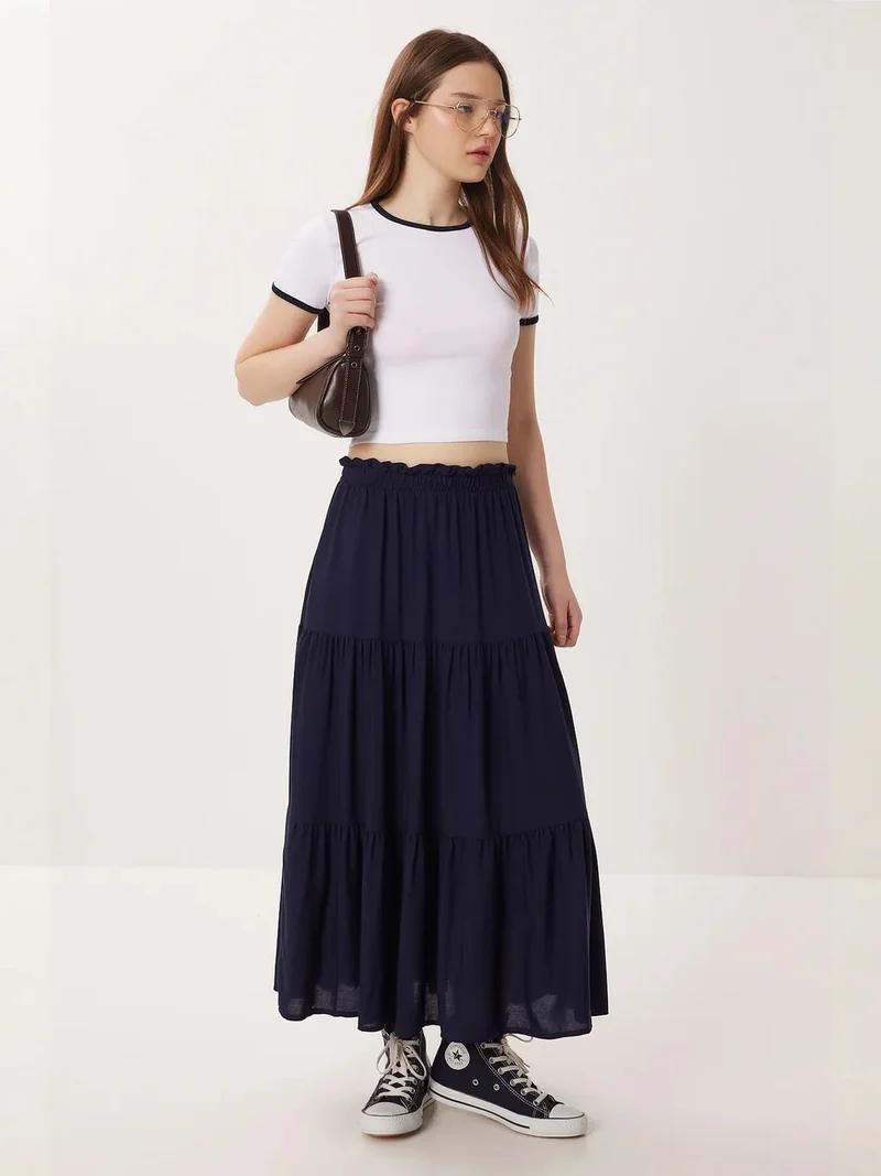 السعادة في إسطنبول ISTANBUL High Waist A-Line Maxi Skirt