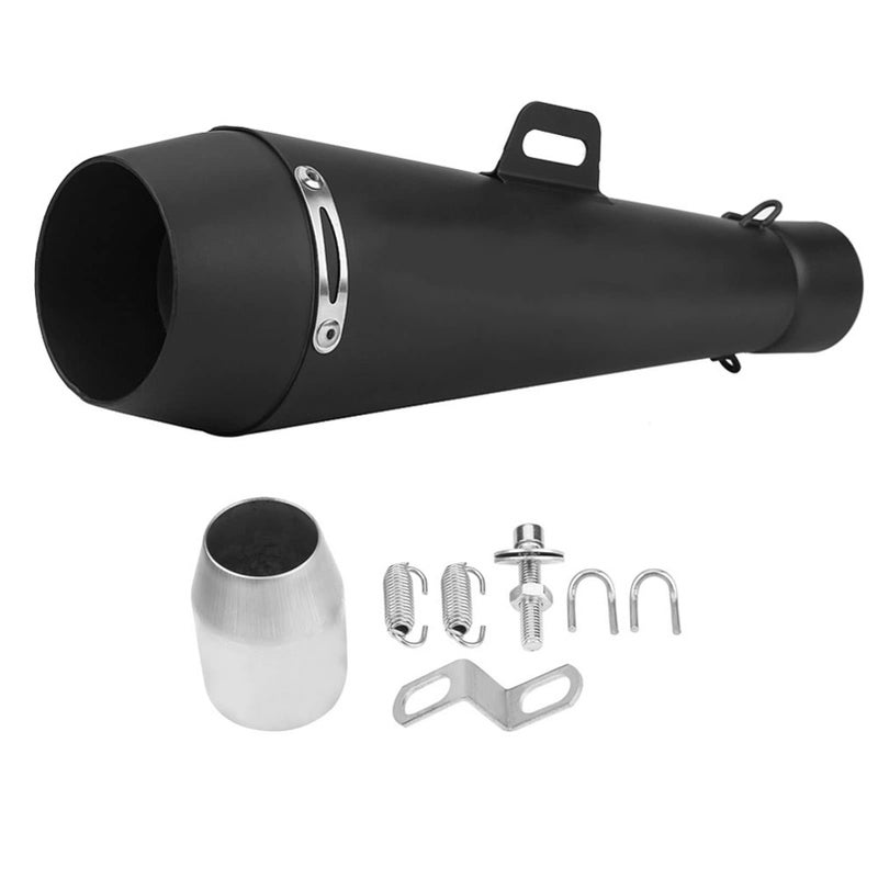 Generic Qiilu Motorcycle Slip On Exhaust Muffler Tail Pipe 51mm Universal Escape Exhaust Muffler Pipe Kit for CBR1000 Yamaha R6 Kawasaki  - Image 1