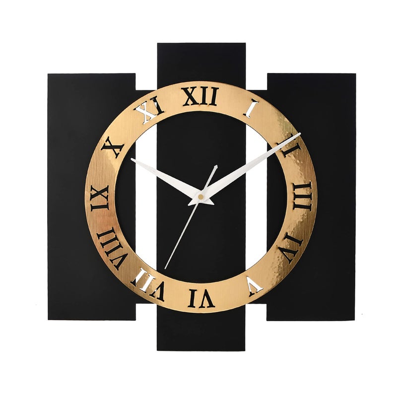 Nozvera Silent Non-Ticking Wooden Wall Clock for Home Stylish Latest 12 Inch Decorative Designer Wall Clock for Home Living Room Bedroom Office Hall - Image 4