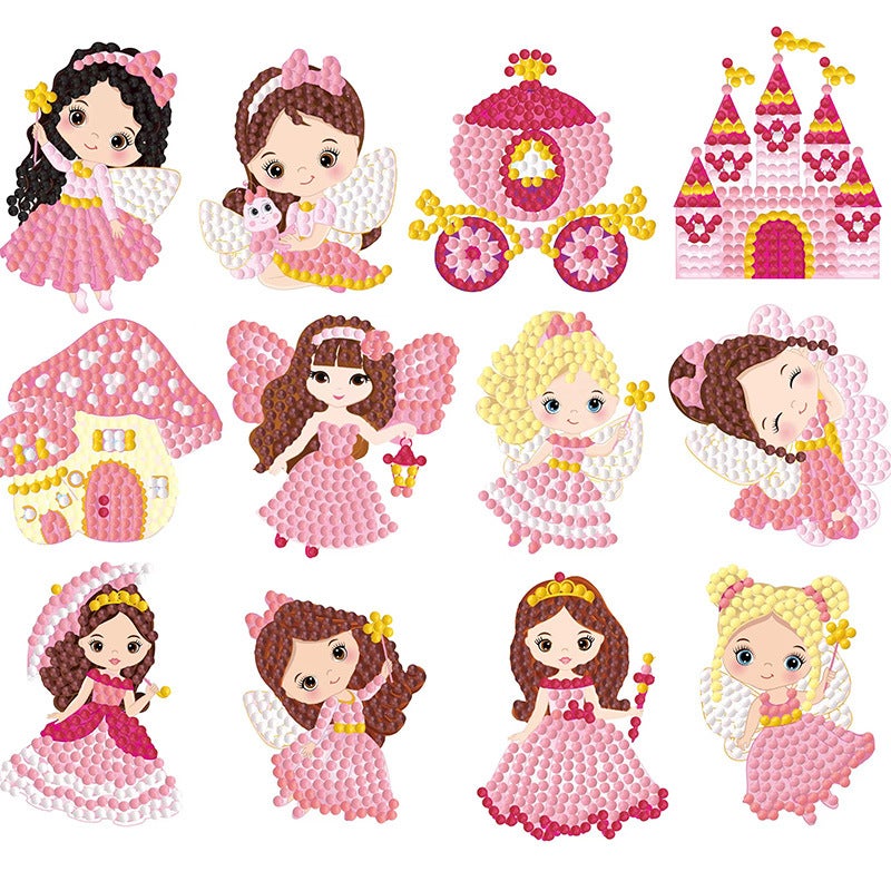 Douyin'S Same Diamond Stickers Cartoon Kidsren'S Stickers Focus Training Diy Handmade Creative Stickers - Image 1