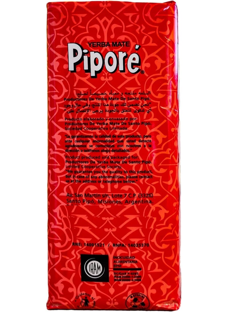 Yerba Mate Pipore Hot And Cold Tea Red Packet Organic Original 250G - Image 3
