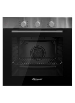 GeneralGold General Gold 60cm Electric Built-In Oven, 7 Cooking Functions, Double Glass Door, 60x60 cm Heavy Duty Integrated Wall Oven Kitchen Cooker with Fan for Baking Cakes and Gril  - Image 1