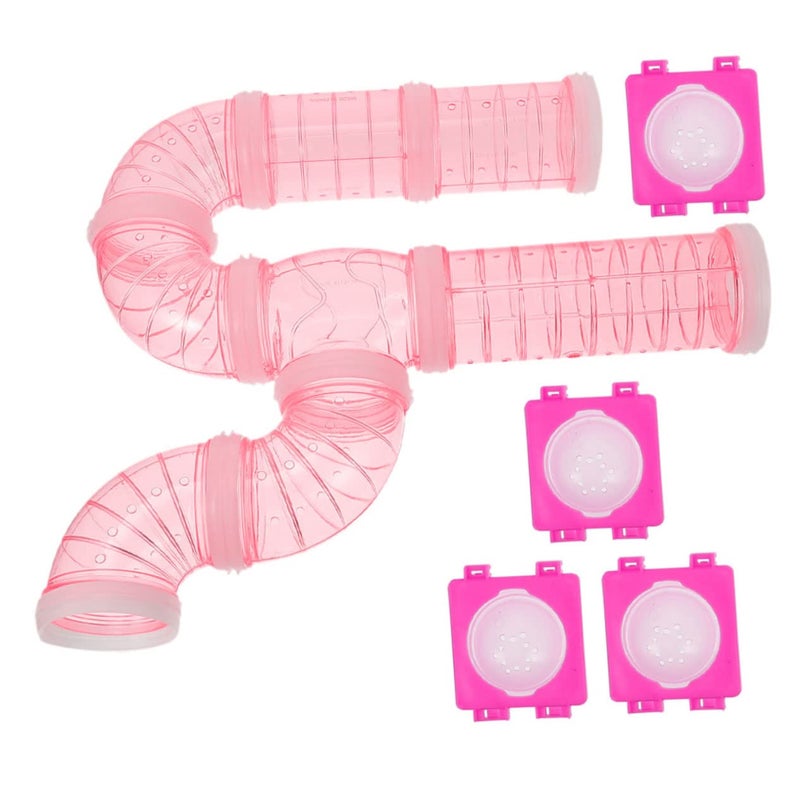 Transparent Plastic DIY Hamster Tube Connectors Easy Install Durable Cage Accessories - Image 2