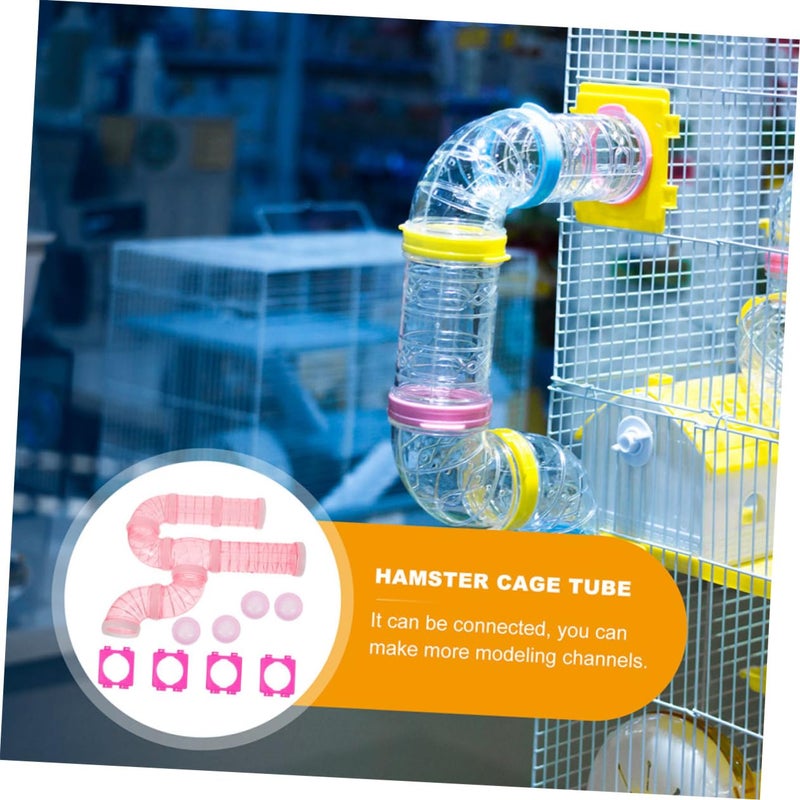 Transparent Plastic DIY Hamster Tube Connectors Easy Install Durable Cage Accessories - Image 5