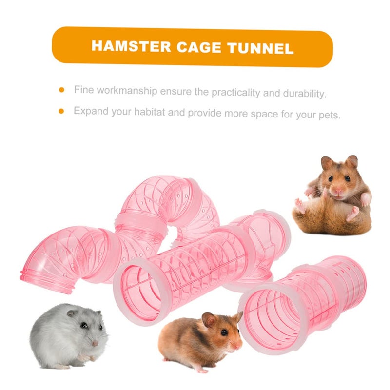Transparent Plastic DIY Hamster Tube Connectors Easy Install Durable Cage Accessories - Image 4
