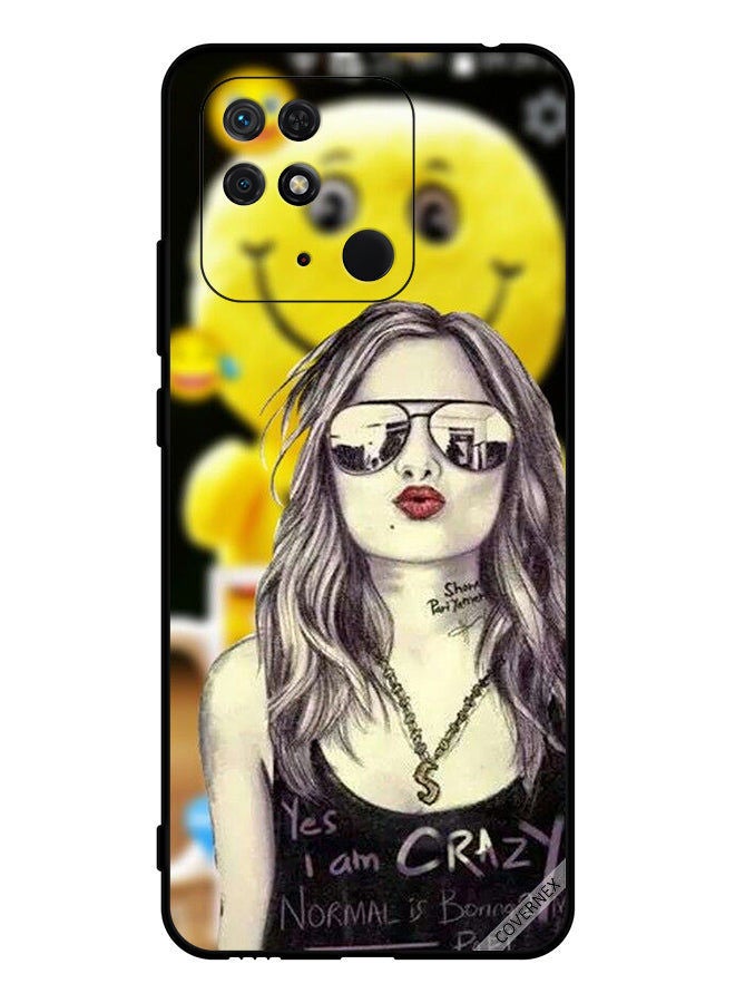 Covernex Protective Case Cover For Xiaomi Redmi 10C Yes I Am Crazy Normal Is Boring - Image 1