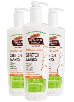 Cocoa Butter Formula Massage Lotion For Stretch Marks And Pregnancy Skin Care, 6.5 Ounces (Pack Of 3)