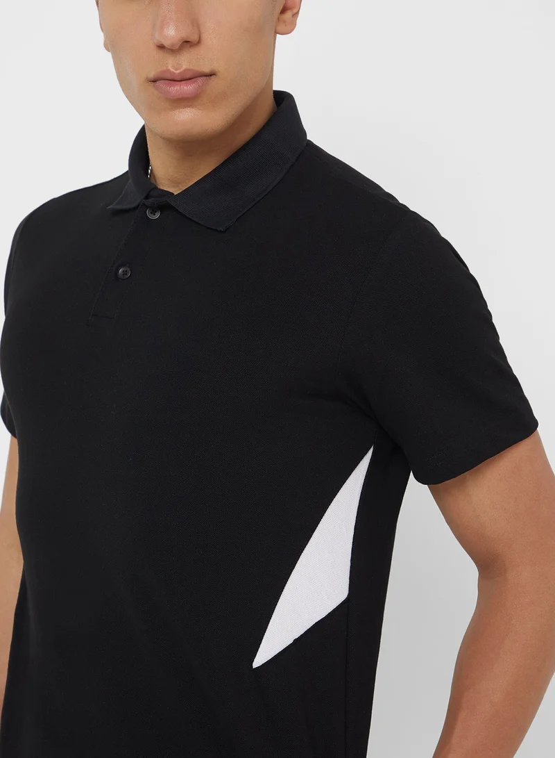 Seventy Five  Regular Fit classic contrast polo for Men | Best Price UAE