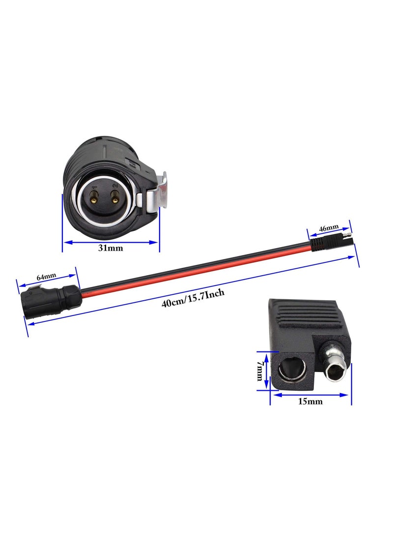Captaintech 10AWG high current SAE connector and 2 Pin Power Industrial Circular Connector for Solar RVs industry - Image 2