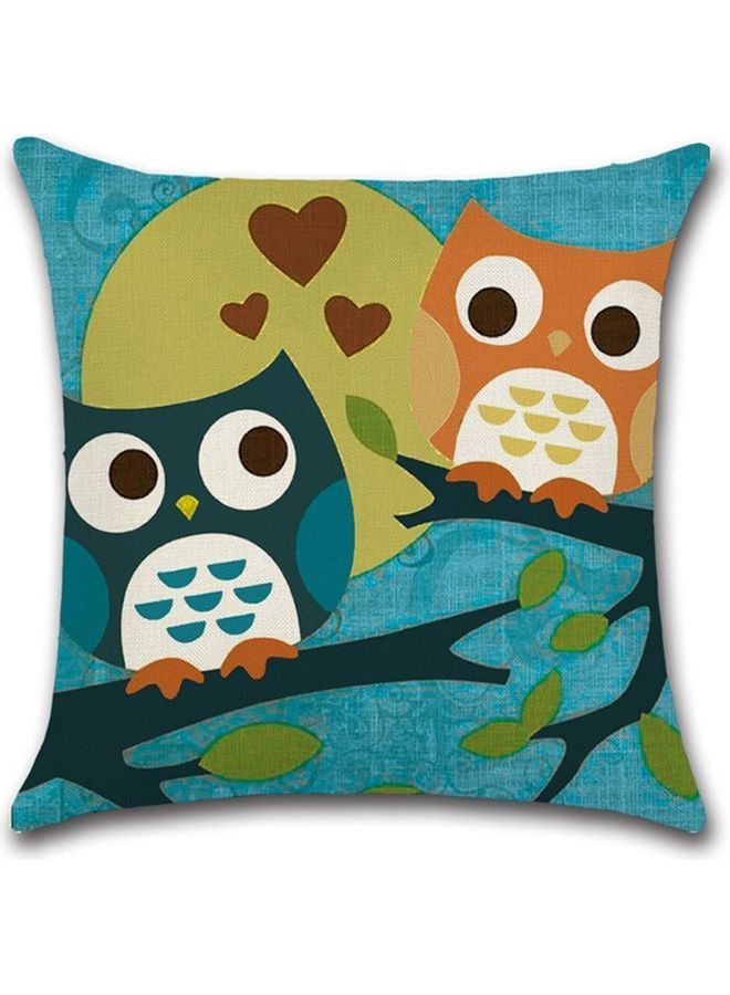 نيبمينينت غطاء وسادة من القطن مزين بطبعة متعدد الألوان 25x25سم - Image 1