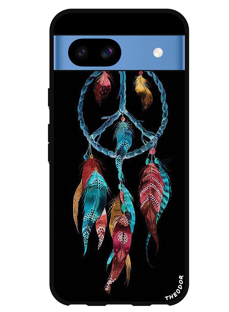 Theodor Protective Case Anti Scratch Shock Proof Bumper Cover For Google Pixel 8a Wind Charm Blue - Image 1