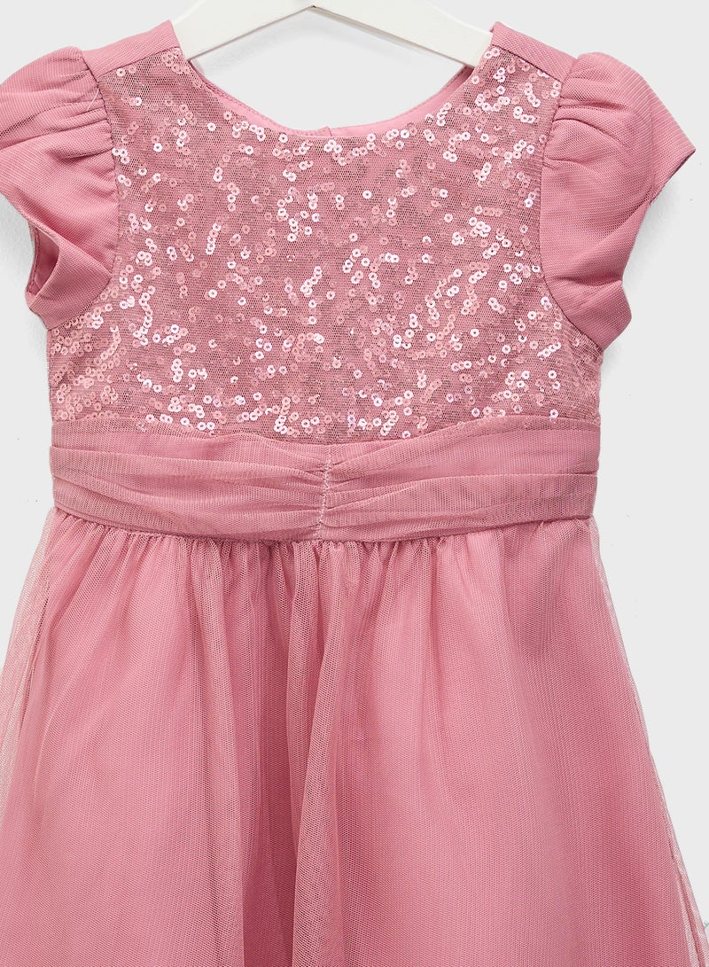 Ripples Sequin Bodice Tulle Dress - Image 3