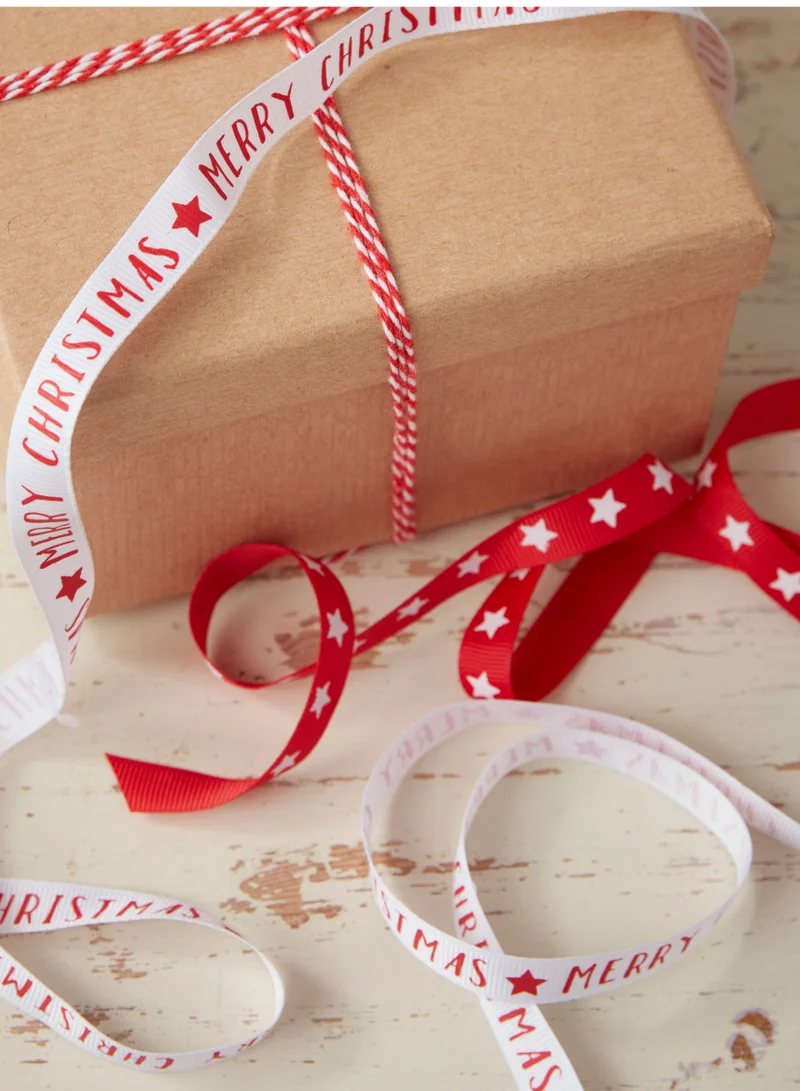 Ginger Ray Ginger Ray Festive Ribbon Kit Set of 3 - Holiday Gift Wrapping Kit with Festive Ribbon Ideal for Christmas and Celebrations