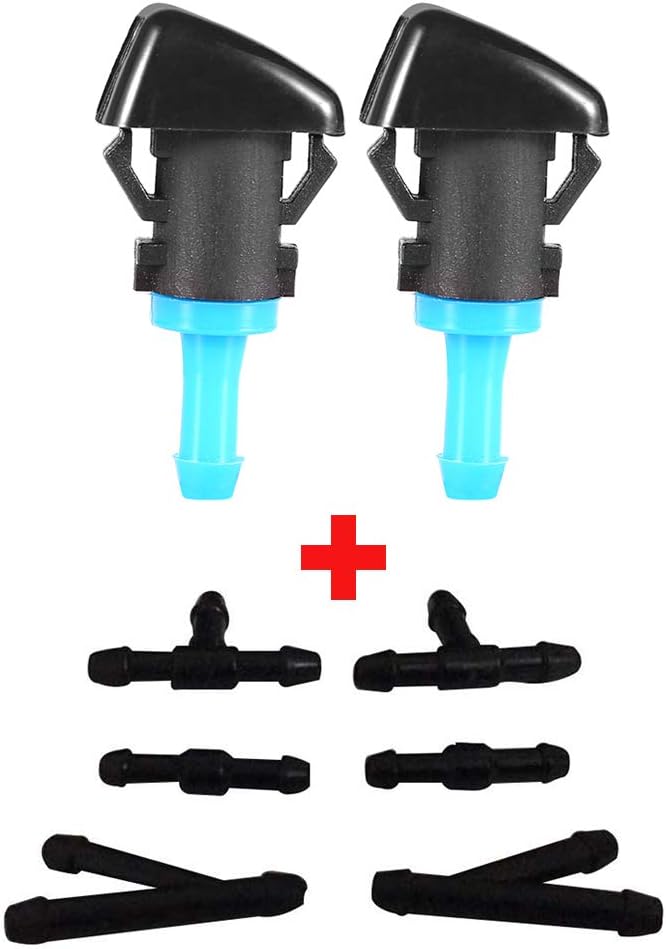 ZHParty Windshield Washer Hood Nozzle Sprayer Kit for Nissan Vehicles
