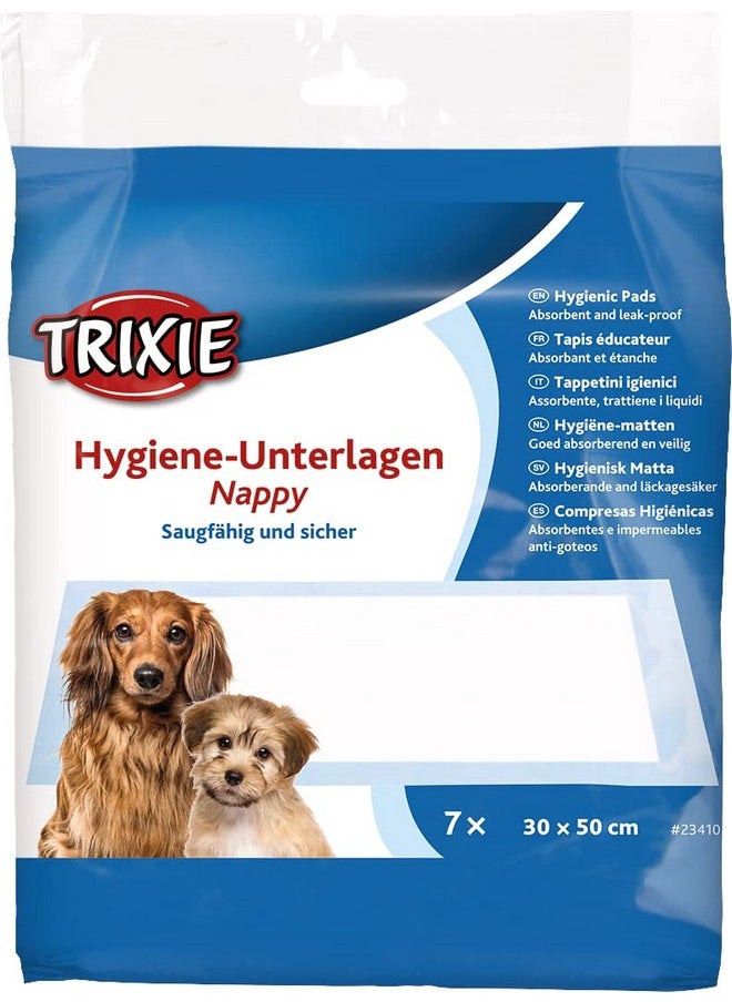 Trixie - Hygiene Nappy Pads For Dogs, Extremely Absorbent, Leak Proof And Odor Neutralizer - Pack Of 2 (14 Count), Size - 30 X 50 Cm - Image 1