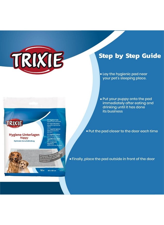 Trixie - Hygiene Nappy Pads For Dogs, Extremely Absorbent, Leak Proof And Odor Neutralizer - Pack Of 2 (14 Count), Size - 30 X 50 Cm - Image 1