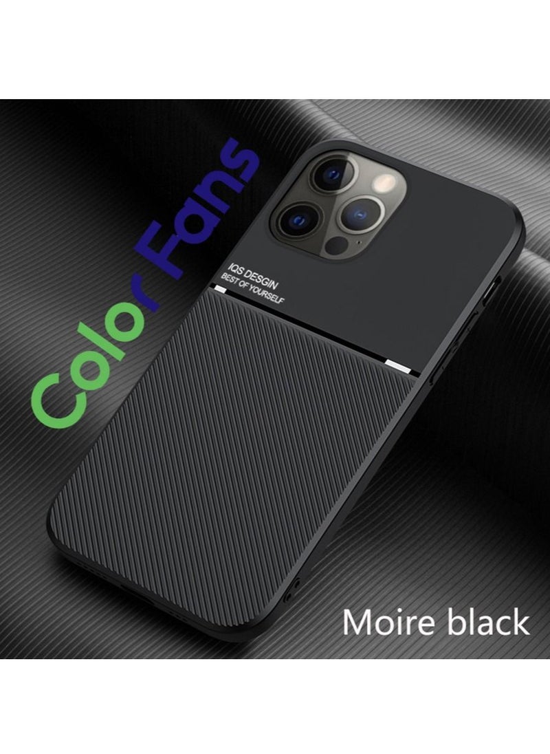 Color Fans - Cover for iPhone 13 Pro Max 6.7 inch Magnetic Case Moire Black - Image 1
