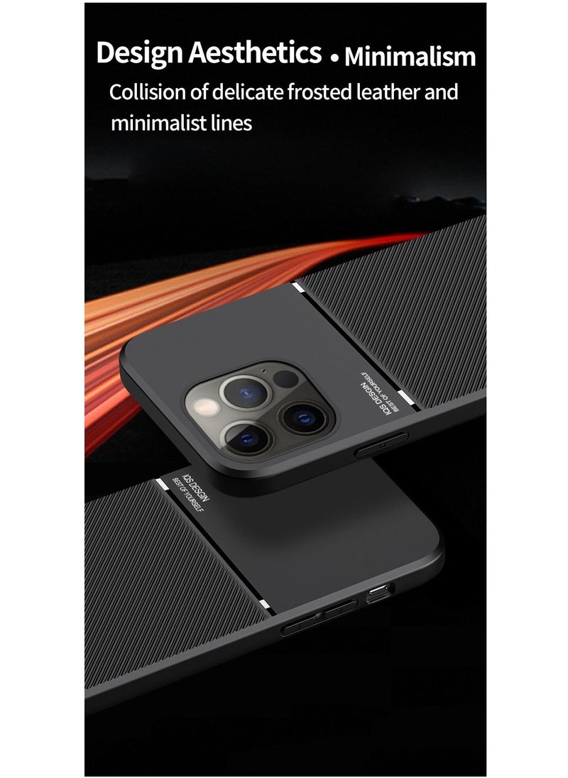 Color Fans - Cover for iPhone 13 Pro Max 6.7 inch Magnetic Case Moire Black - Image 1
